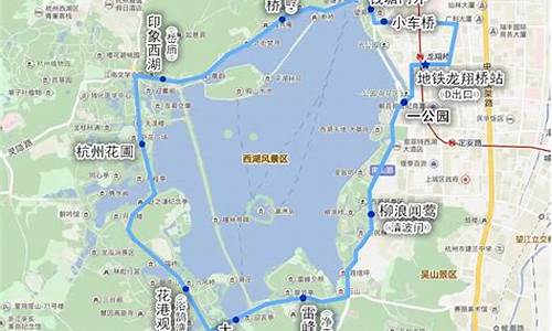 杭州西湖景点路线图_杭州西湖景点路线图简